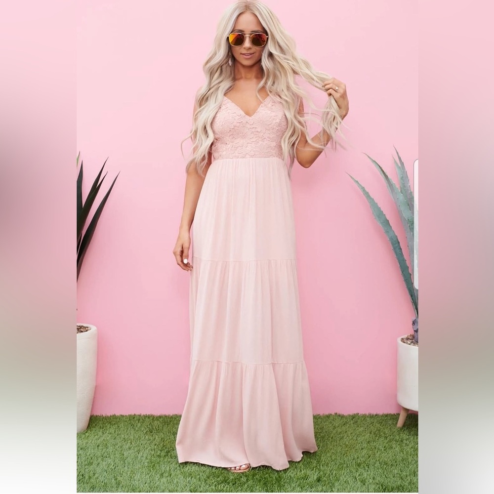 NanaMacs / Calista Right This Sway Maxi Dress (blush)